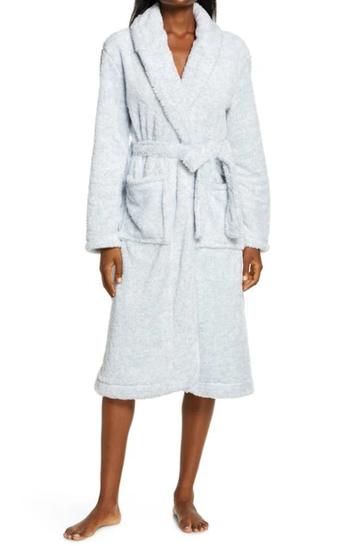 Papinelle Cozy Plush Dressing Gown In Blue
