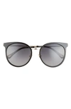 Chloé 56mm Round Sunglasses In Black