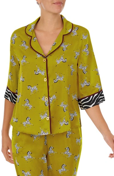 Room Service Pjs Room Service Pajama Top In Green