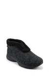 Easy Spirit Trepose Faux Shearling Lined Slipper In Dark Grey