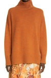 Lafayette 148 Melange Cashmere Sweater In Ember Orange Multi