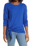 Gibsonlook Gibson Tie Side Pullover In Royal Blue