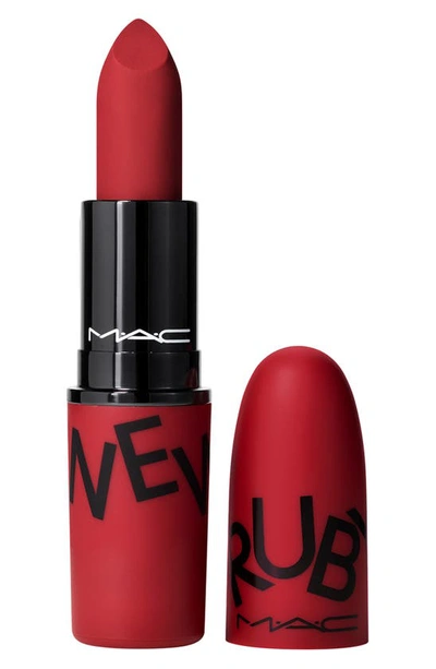 Mac Cosmetics Mac Ruby New Powder Kiss Lipstick