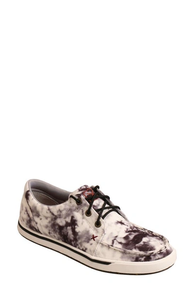 Twisted X Kicks Sneaker In Black White Tie Dye