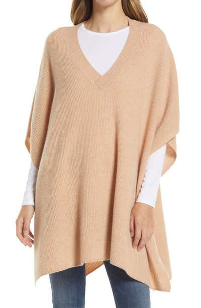 Nordstrom Wool & Cashmere Cape In Beige