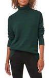 Vince Camuto Textured Turtleneck Sweater In Windsor Moss