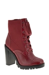 Bcbgeneration Pilas Lace-up Bootie In Pinot