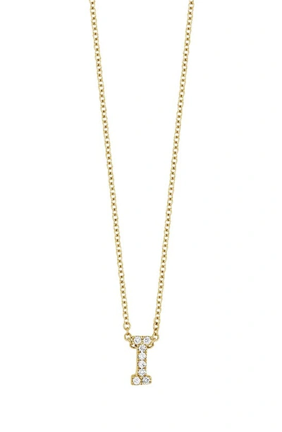 Bony Levy 18k Gold Pavé Diamond Initial Pendant Necklace In Yellow Gold - I