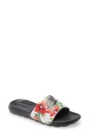 Nike Women's Victori One Print Slide Sandals From Finish Line In White/ Black/ Siren Red