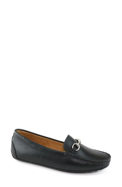 Marc Joseph New York Buckled Leather Loafer In Black Napa