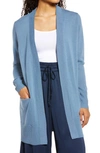 Nordstrom Everyday Open Front Cardigan In Blue Coronet