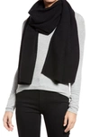 Nordstrom Recycled Cashmere Scarf In Black Rock