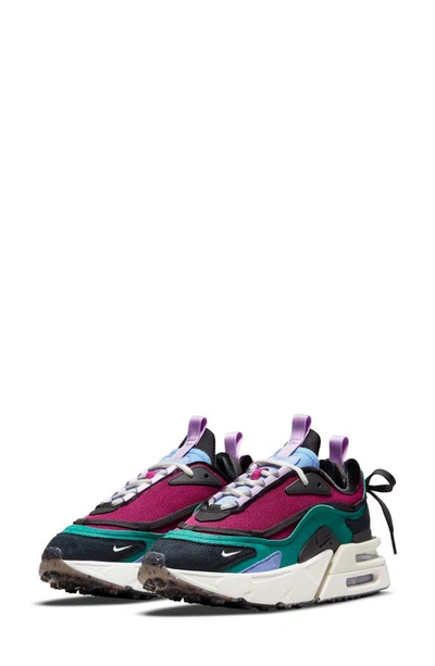 Nike Air Max Furyosa Nrg Low-top Sneakers In Night Green / Sail-raspberry Red-black
