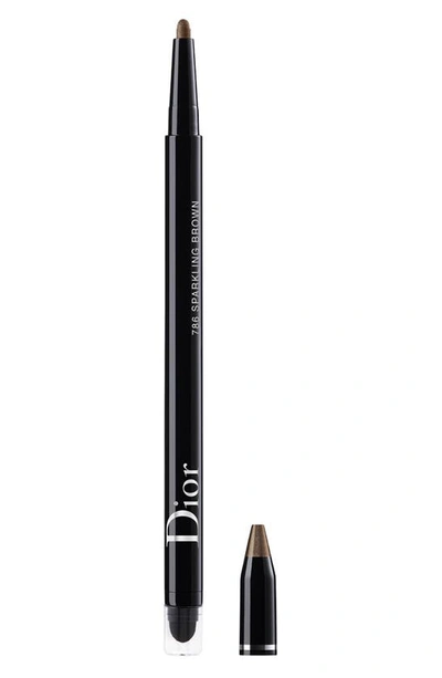 Dior Show 24-hour Stylo Eyeliner In 786 Sparkling Brown