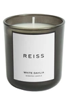 Reiss White Dahlia Scented Candle In Black