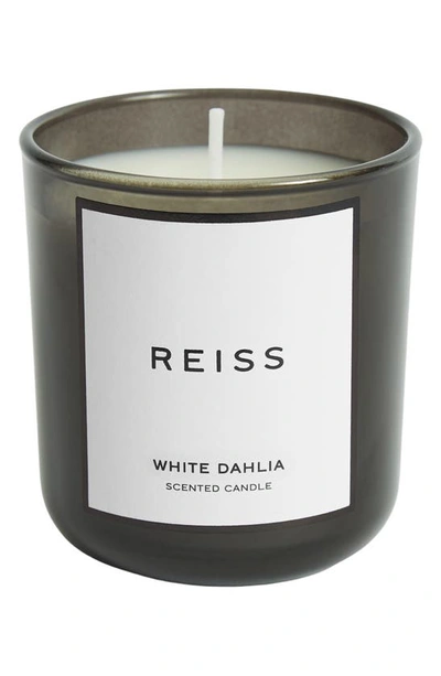 Reiss White Dahlia Scented Candle In Black