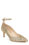 Jewel Badgley Mischka Women's Jamila Evening Pump Women's Shoes In Gold Glitter