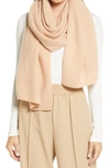 Nordstrom Cashmere Rib Scarf In Beige