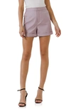 Endless Rose Tailored Folded-cuff Shorts In Purple