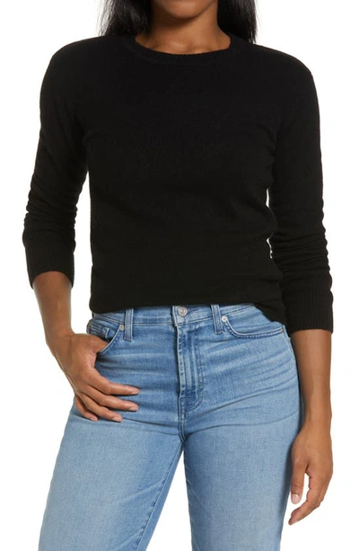 Project Naadam Naadam Crewneck Cashmere Sweater In Black