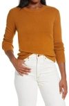 Project Naadam Naadam Crewneck Cashmere Sweater In Caramel