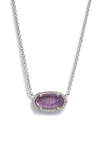 Kendra Scott Elisa Pendant Necklace In Purple Mica