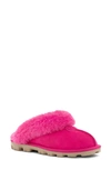 Ugg Shearling Lined Slipper In Berry Suede