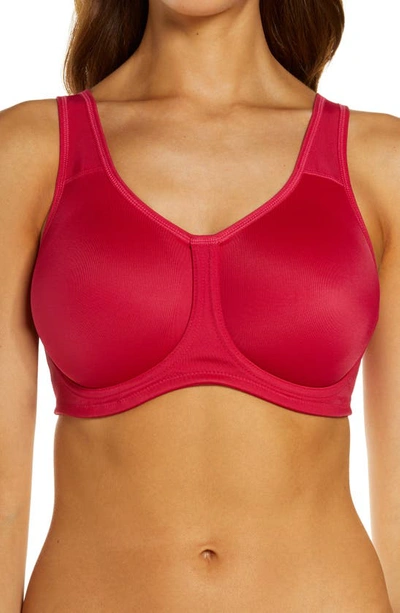 Wacoal Simone Seamless Underwire Sports Bra In Persian Red