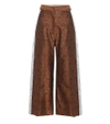 HILLIER BARTLEY Silk jacquard wide-leg cropped trousers