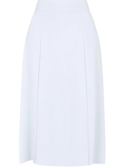 Dolce & Gabbana High-waist Midi Skirt In Blue