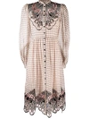 TEMPERLEY LONDON MOCKINGBIRD EMBROIDERED SHIRT DRESS