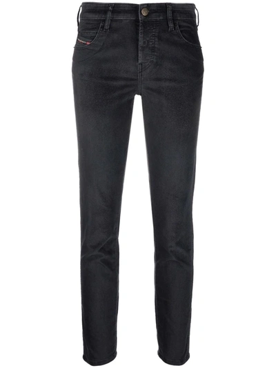 Diesel Babhila Skinny Jeans In Black