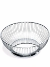Alessi Small Round Wire Basket In Silver