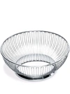 Alessi Small Round Wire Basket In Silver