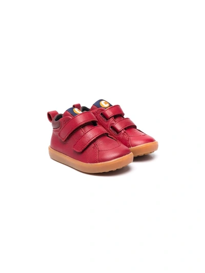 Camper Kids' Pursuit Touch-strap Sneakers In Red