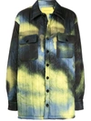 Marques' Almeida Spray-paint Quilted-shell Overshirt In Multicolour