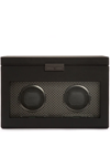 Wolf Axis Double Watch Winder In Black