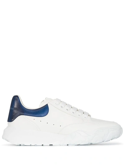 Alexander Mcqueen Court Low-top Leather Sneakers In White