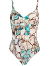 LYGIA & NANNY ROBERTA GEMSTONE-PRINT SWIMSUIT