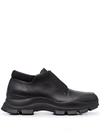 Ambush Buckle Strap Derby Boots In Black