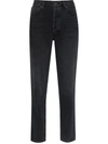Agolde Denim Fen Straight - Shambles In Black