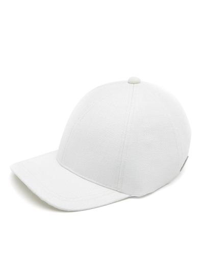 Sarah Chofakian Leather Sarah Cap In White