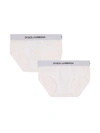 Dolce & Gabbana Pack Of 2 Logo-waistband Boxer Shorts In White