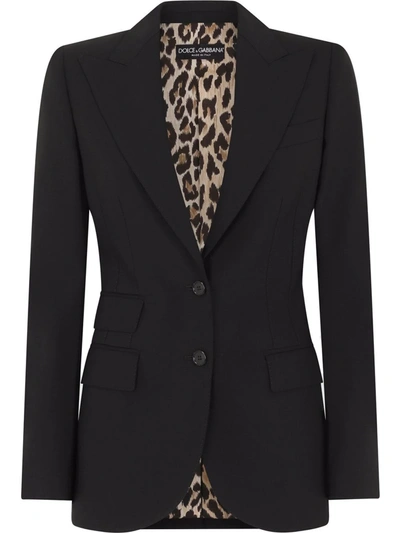 DOLCE & GABBANA PEAK-LAPEL SINGLE-BREASTED BLAZER