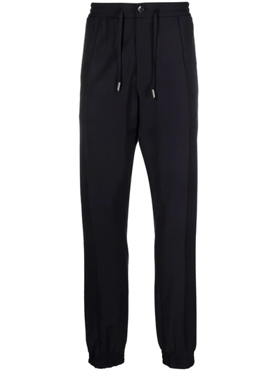 Billionaire Pressed-crease Elasticated-waist Trousers In Blue