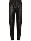SAINT LAURENT ZIPPED ANKLES TAPERED TRACK PANTS