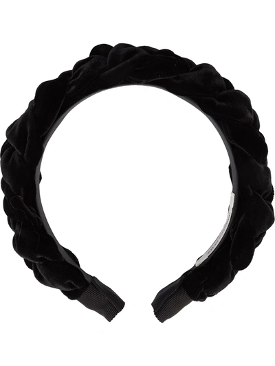 Jennifer Behr Lori Braided-detail Headband In Black