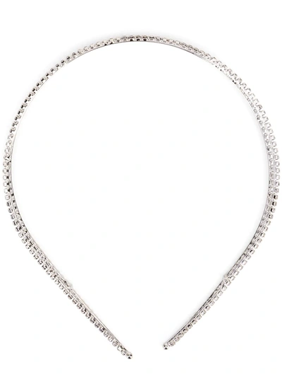 Jennifer Behr Evie Headband In Silver