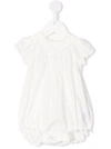 BONPOINT EMBROIDERED COTTON ROMPER