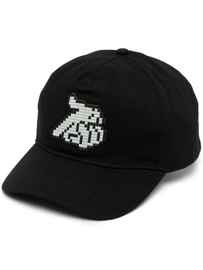 Mostly Heard Rarely Seen Graphic-print Cap In Black